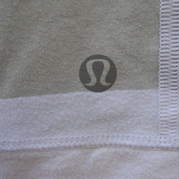 Lululemon In Stride Jacket Brushed White Silver Spoon Wide Bold Multi Stripe - Picture 8 of 12